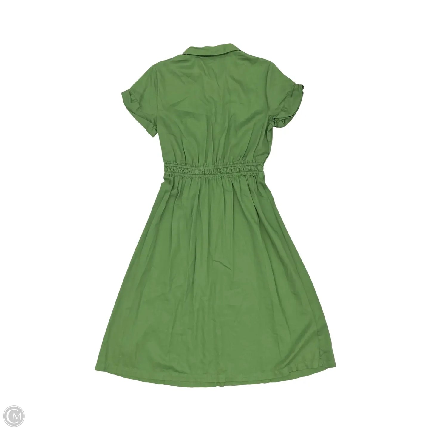 Dress Casual Midi By Ann Taylor In Green, Size: M
