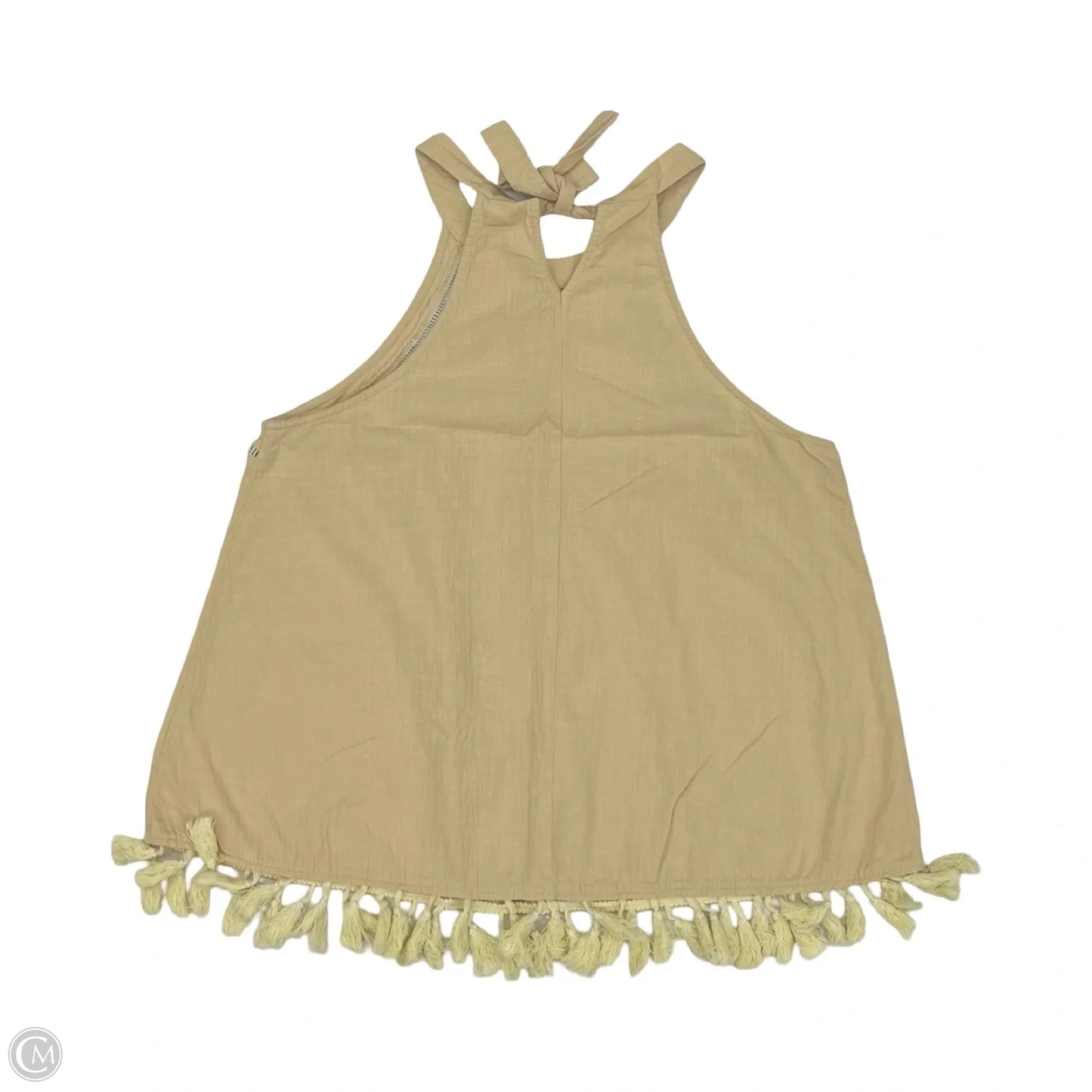 Blouse Sleeveless By Listicle In Tan, Size: L