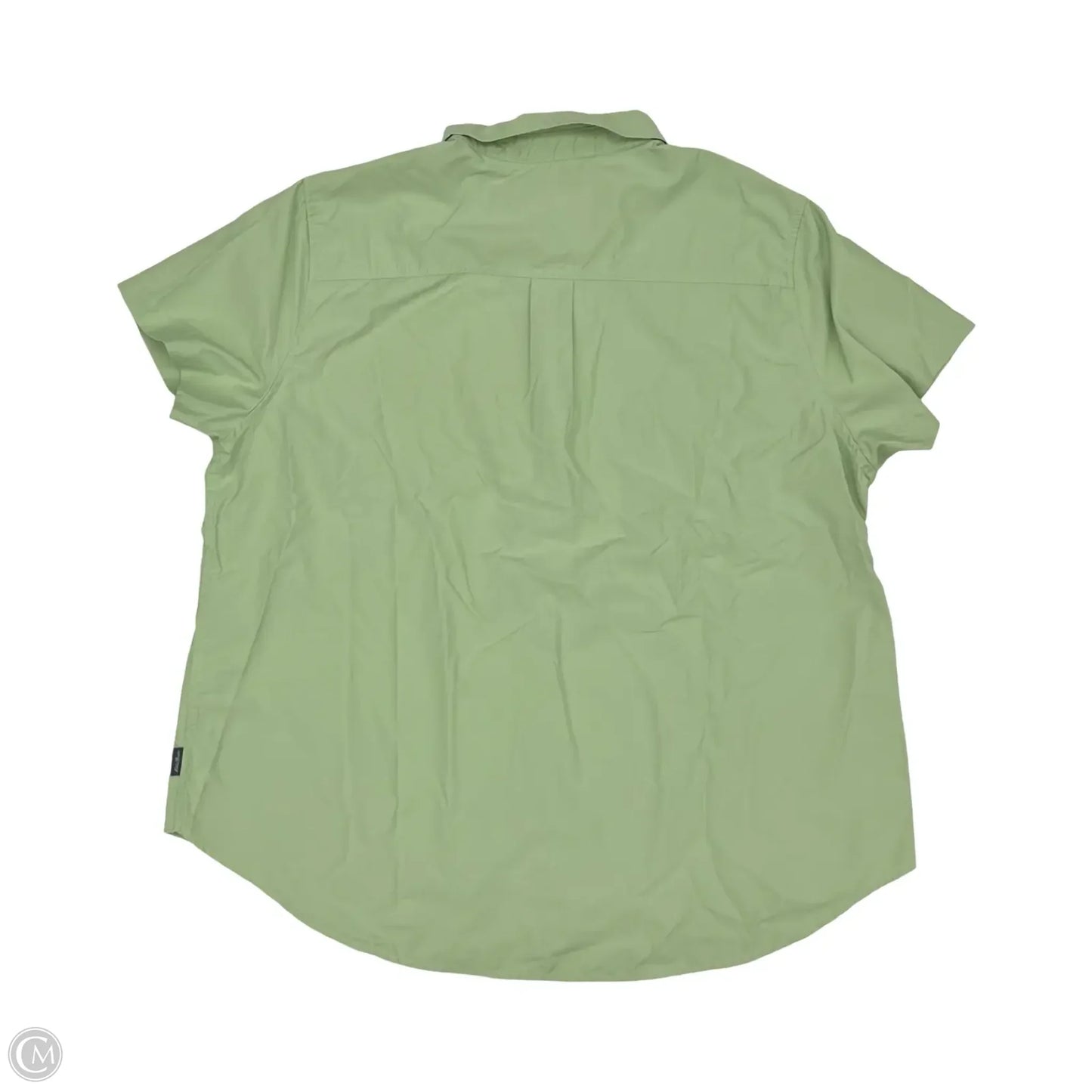 Athletic Top Short Sleeve By Eddie Bauer In Green, Size: Xxl
