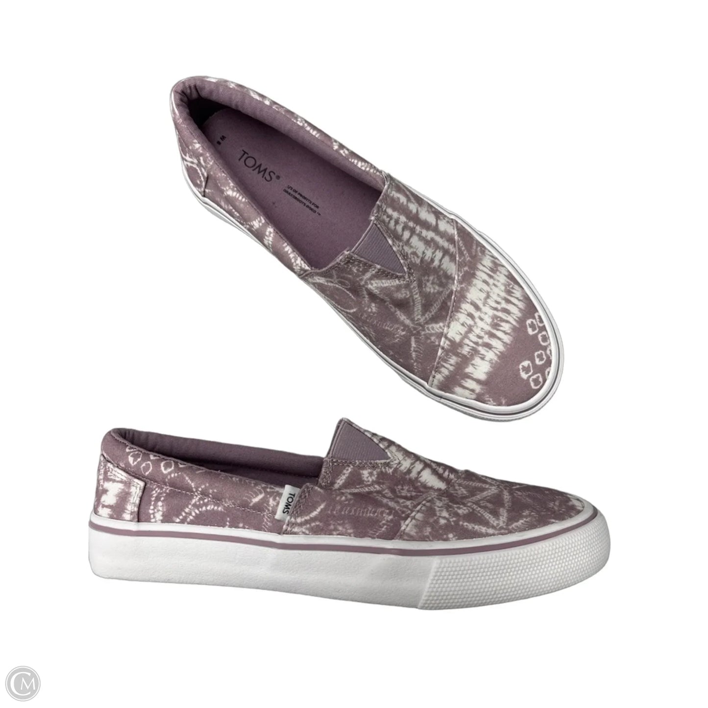 Shoes Flats By Toms In Purple, Size: 8