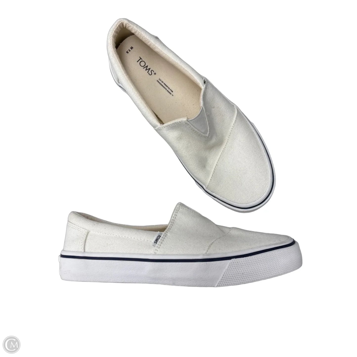 Shoes Flats By Toms In Cream, Size: 7.5