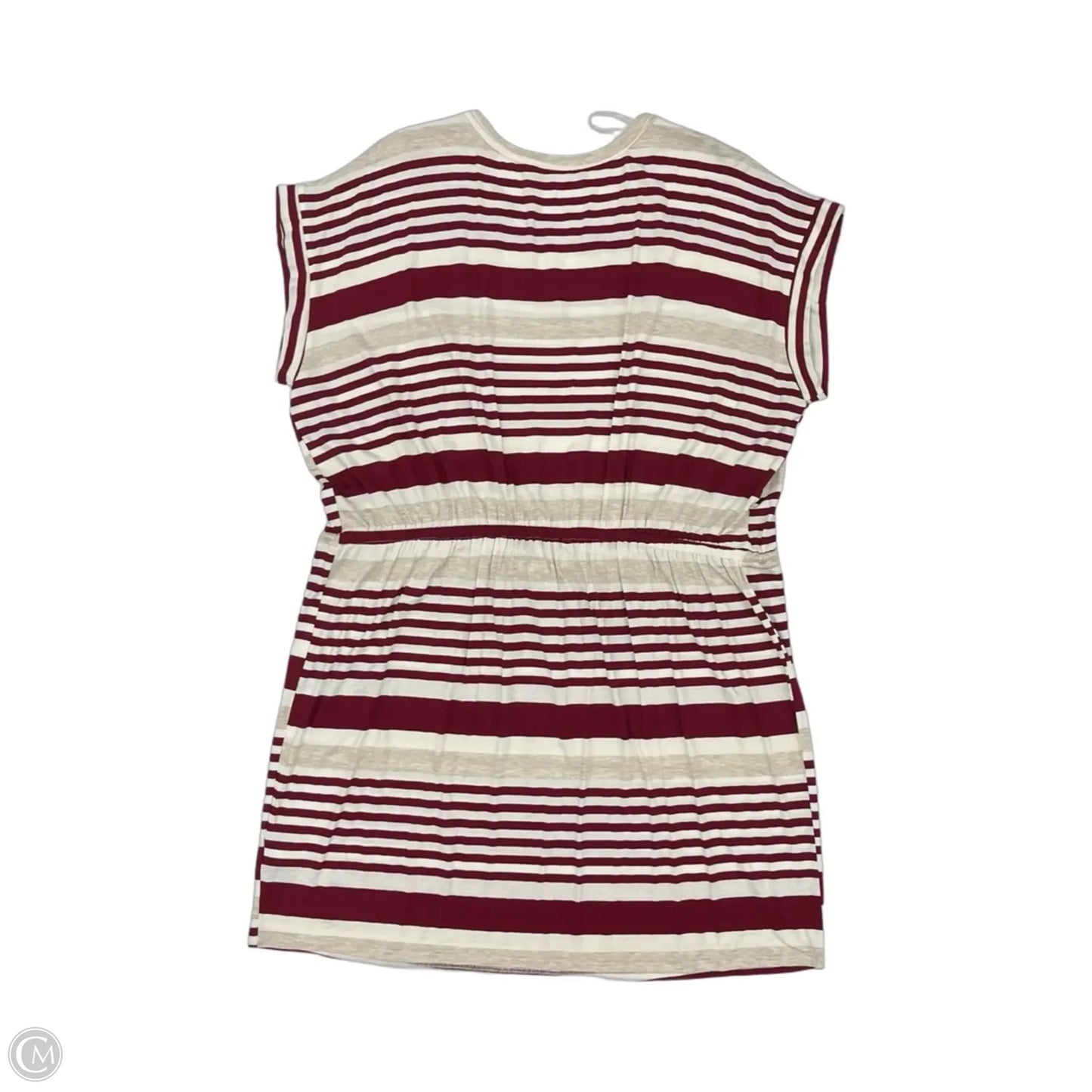 Dress Casual Short By Rae Mode In Cream & Red, Size: 3x