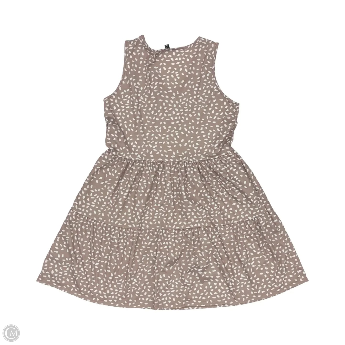 Dress Casual Short By Cme In Tan & White, Size: L
