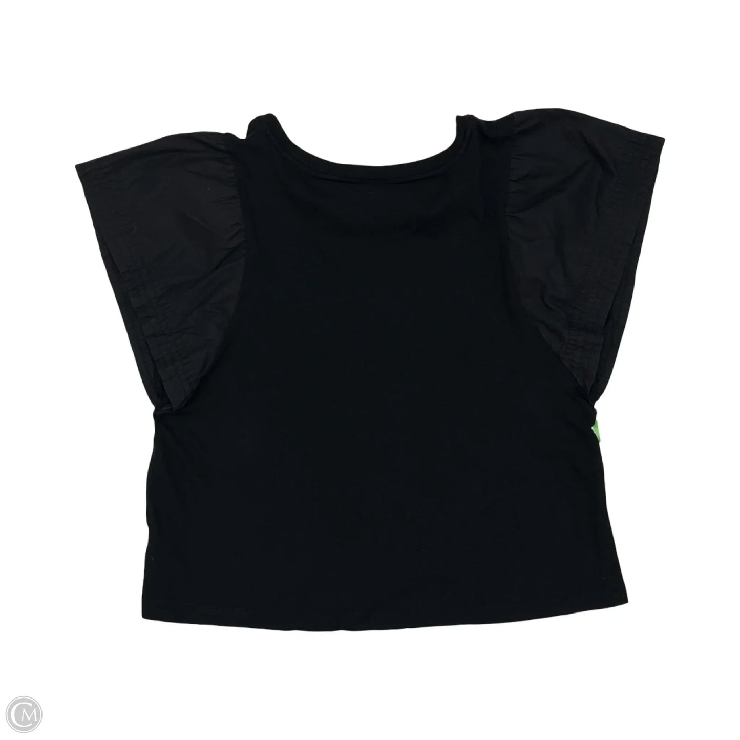Blouse Short Sleeve By Old Navy In Black, Size: L