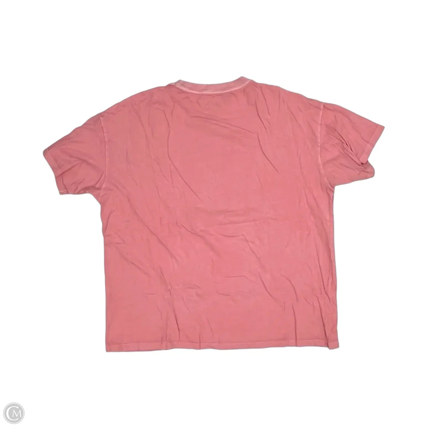 Top Short Sleeve By American Eagle In Pink, Size: L