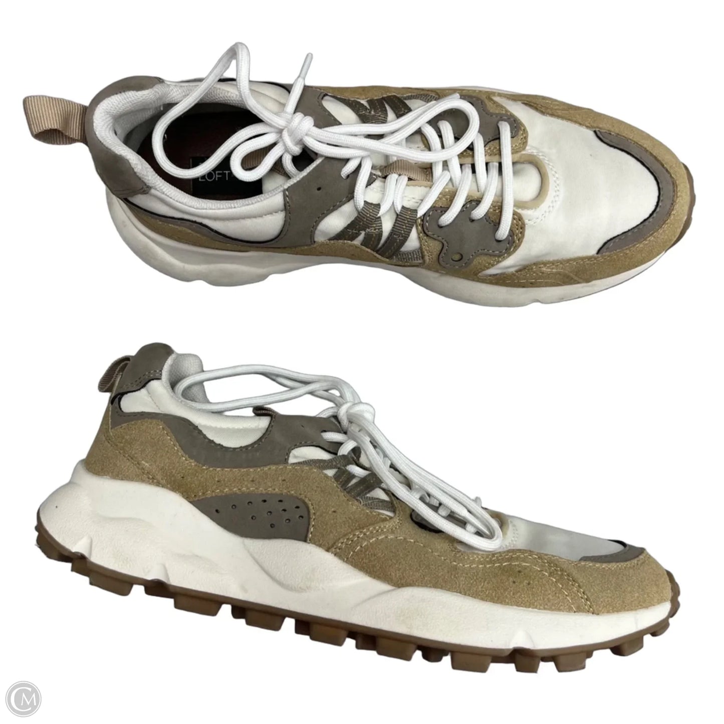 Shoes Sneakers By Loft In Cream, Size: 8.5