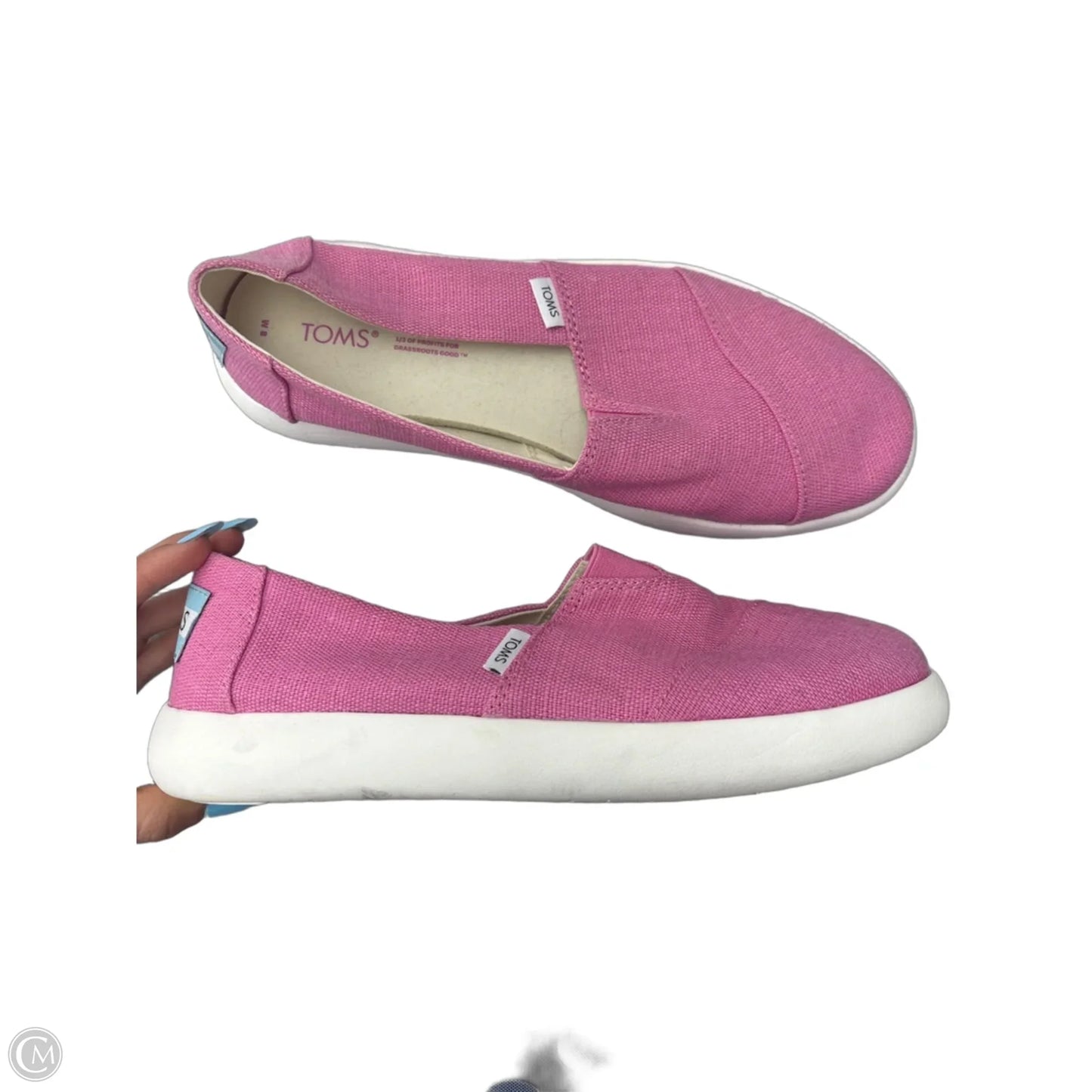 Shoes Flats By Toms In Pink, Size: 8