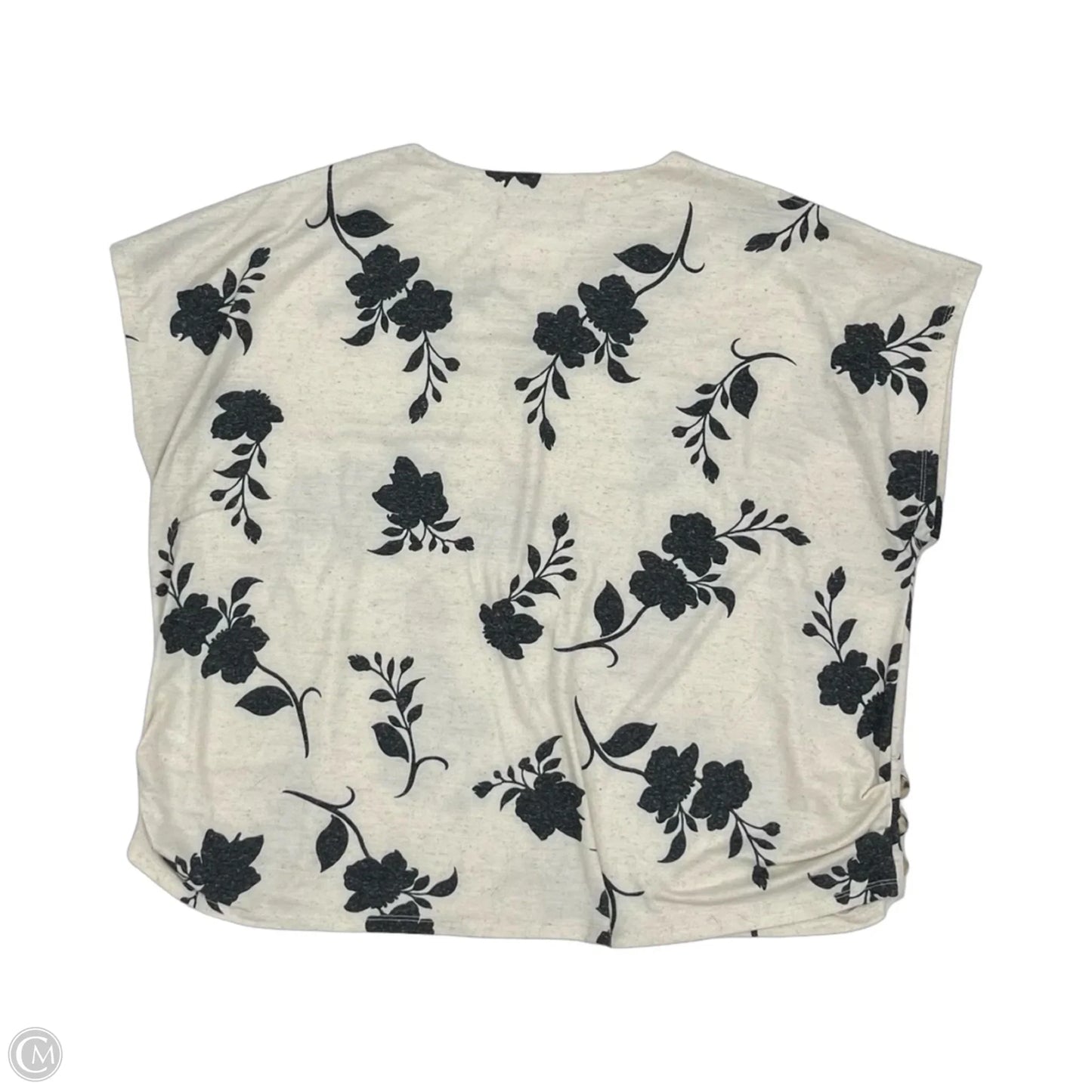 Top Sleeveless By Clothes Mentor In Black & Cream, Size: 3x