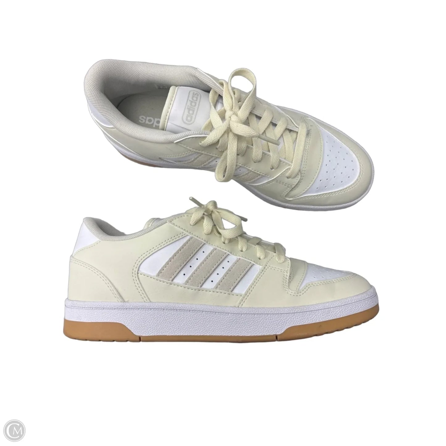 Shoes Sneakers By Adidas In Cream, Size: 9