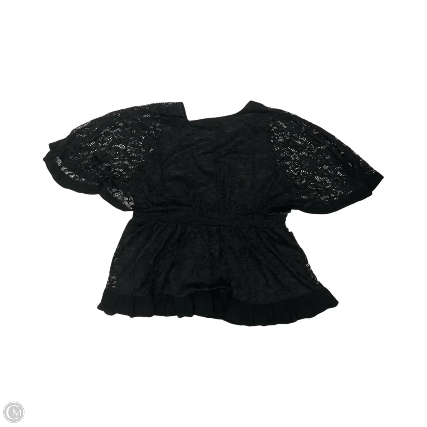 Blouse Short Sleeve By Torrid In Black, Size: 3x