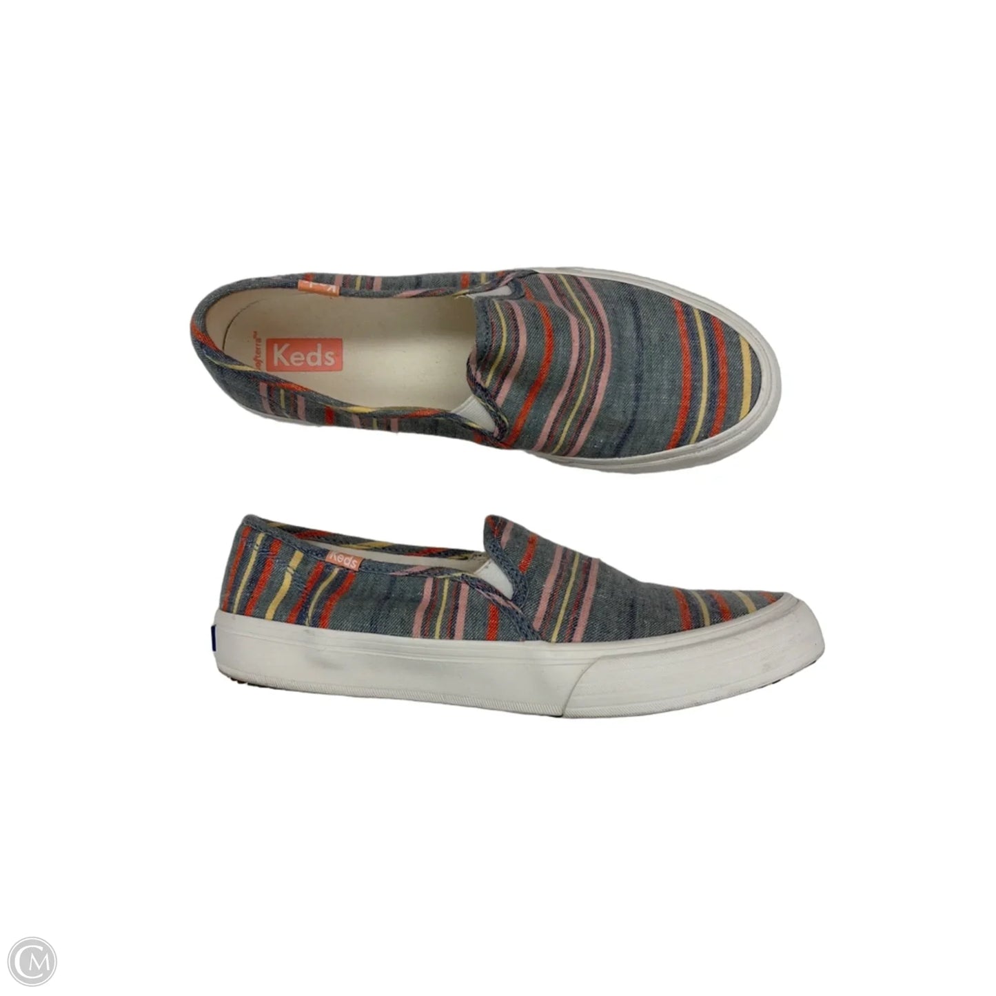 Shoes Flats By Keds In Striped Pattern, Size: 7.5