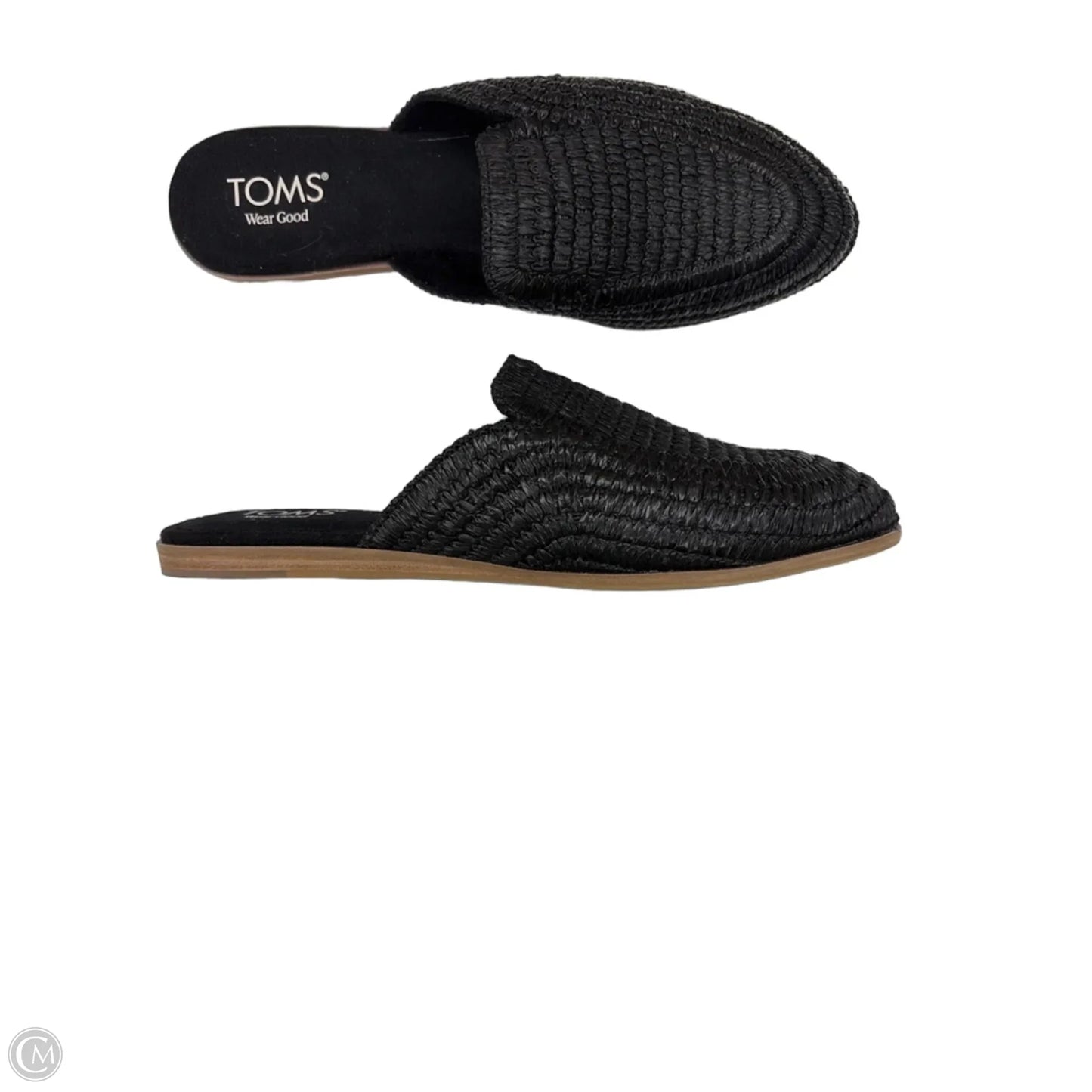 Shoes Flats By Toms In Black, Size: 8.5