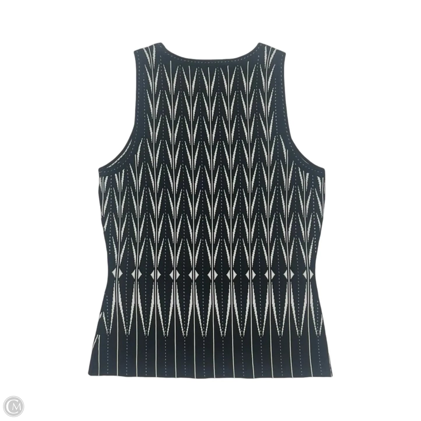 Blouse Sleeveless By White House Black Market In Black & White, Size: M