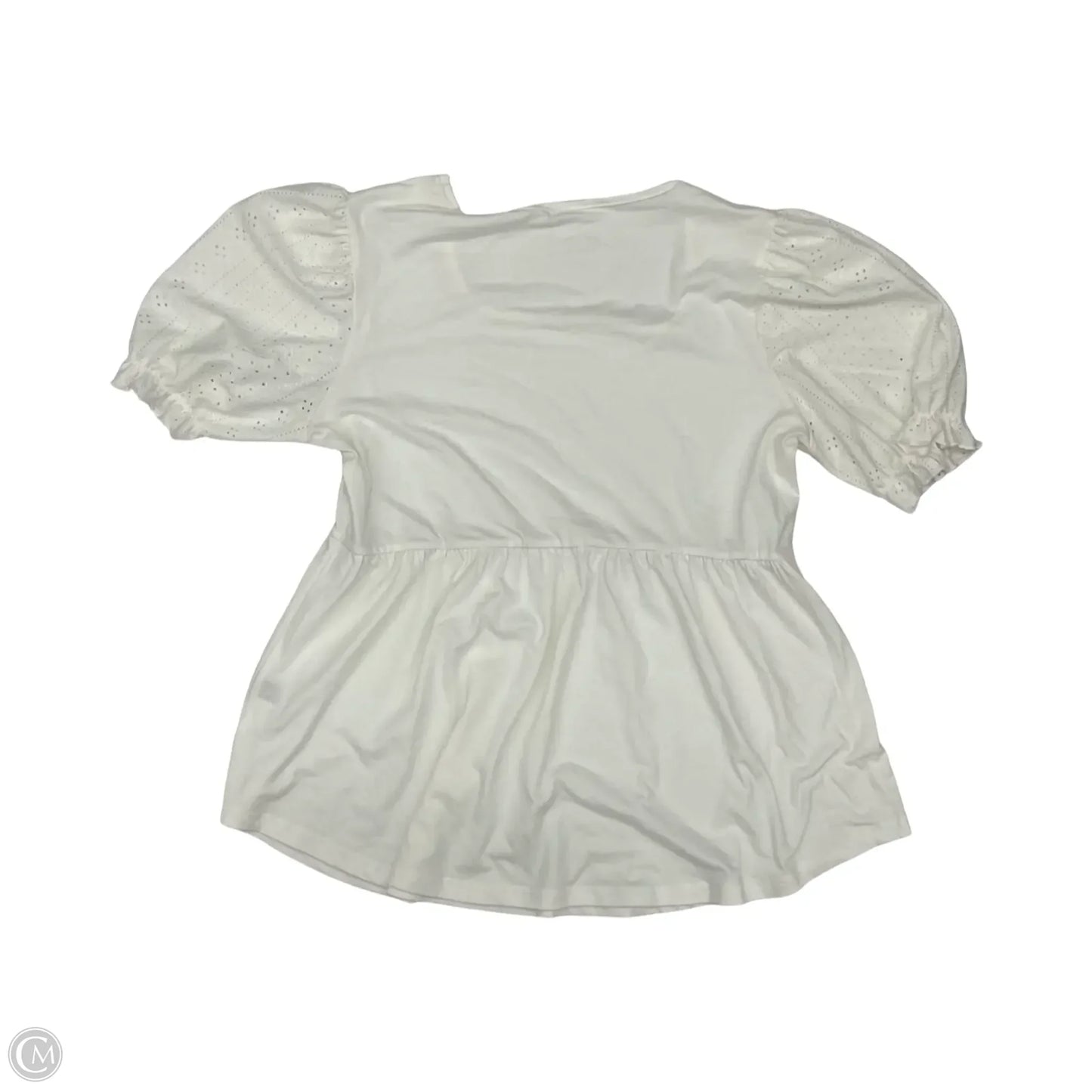 Top Short Sleeve By Cmf In White, Size: Xl