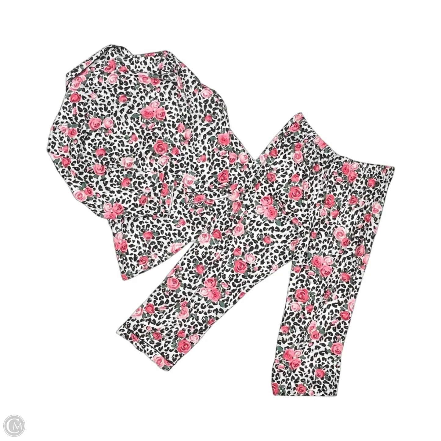 Pajamas 2pc By Clothes Mentor In Black & Pink, Size: 2x