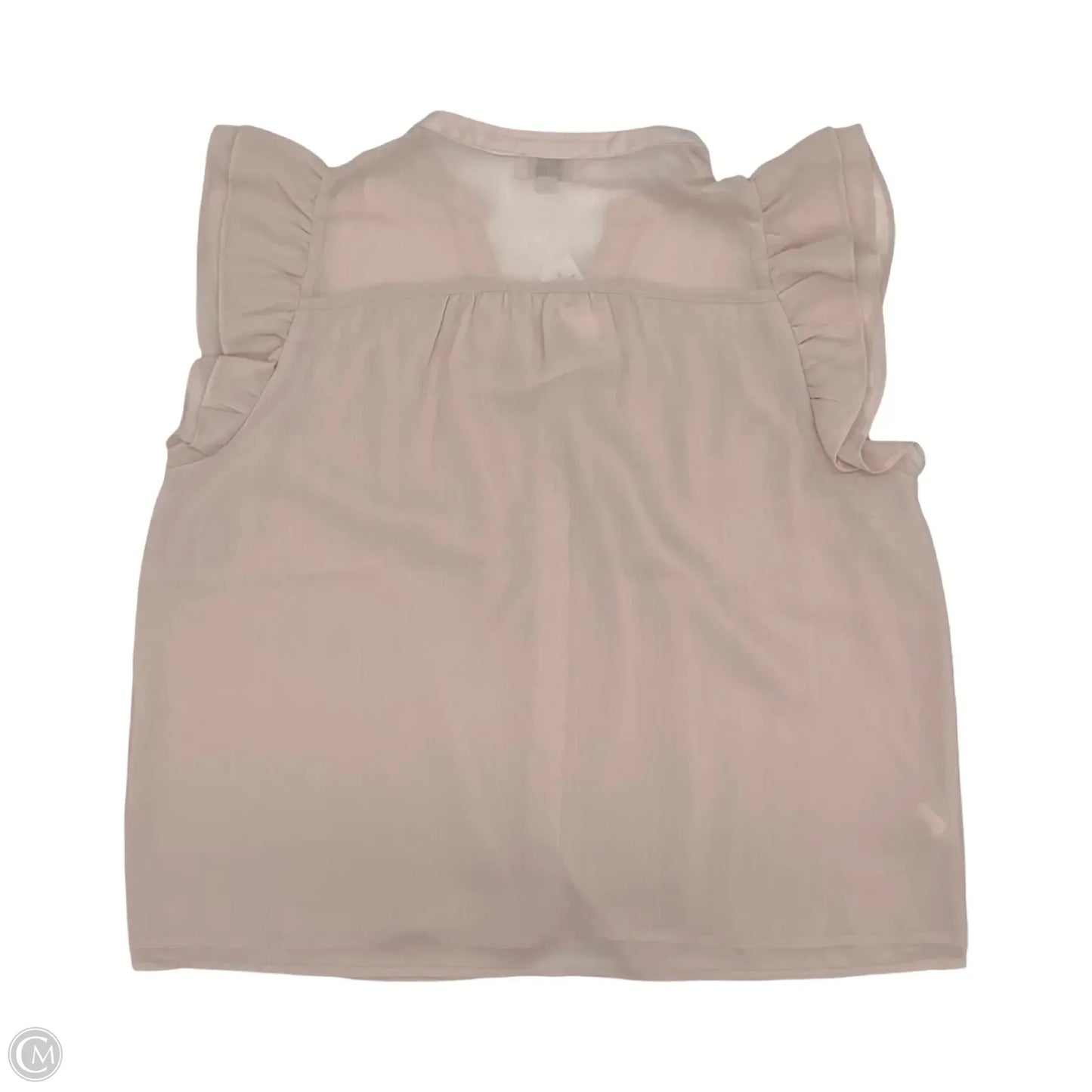 Blouse Short Sleeve By Loft In Pink, Size: Xl