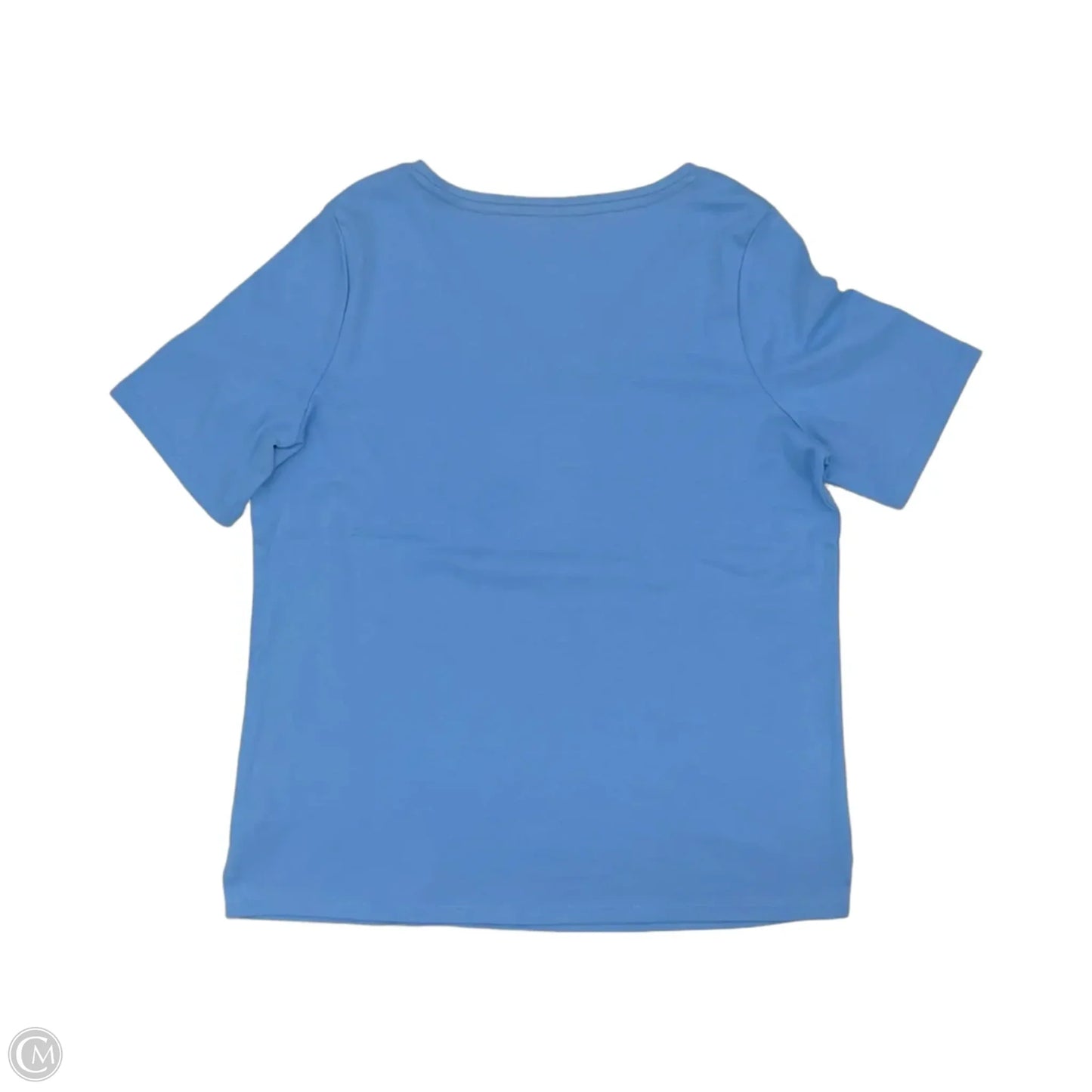 Top Short Sleeve By Talbots In Blue, Size: 1x