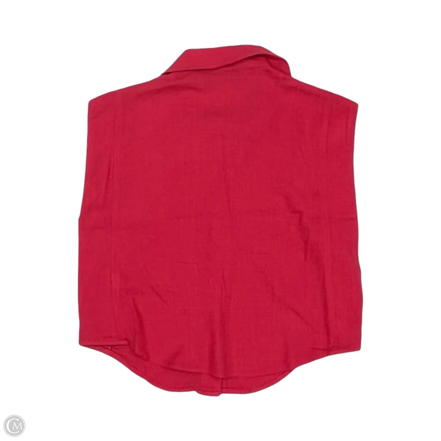Blouse Sleeveless By Kittenish In Pink, Size: S
