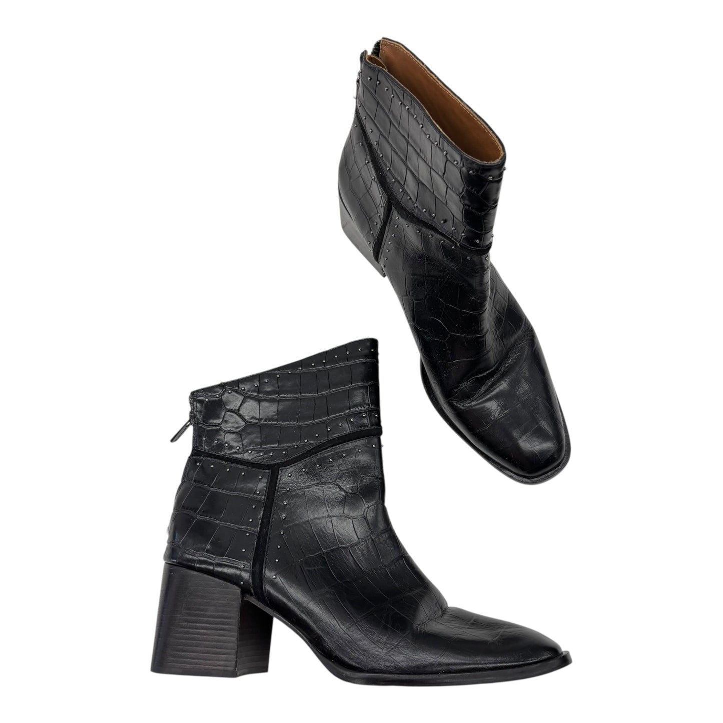 Boots Ankle Heels By Donald Pliner In Black, Size:9