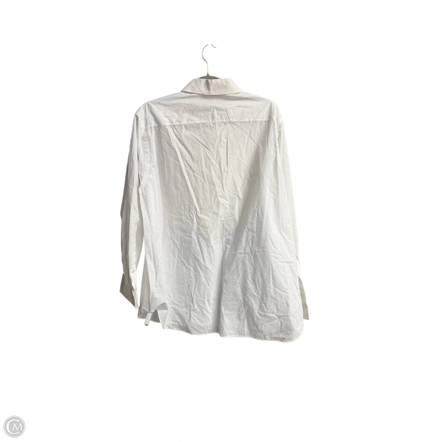 Top Long Sleeve Designer By Tory Burch In White & Yellow, Size: Xl