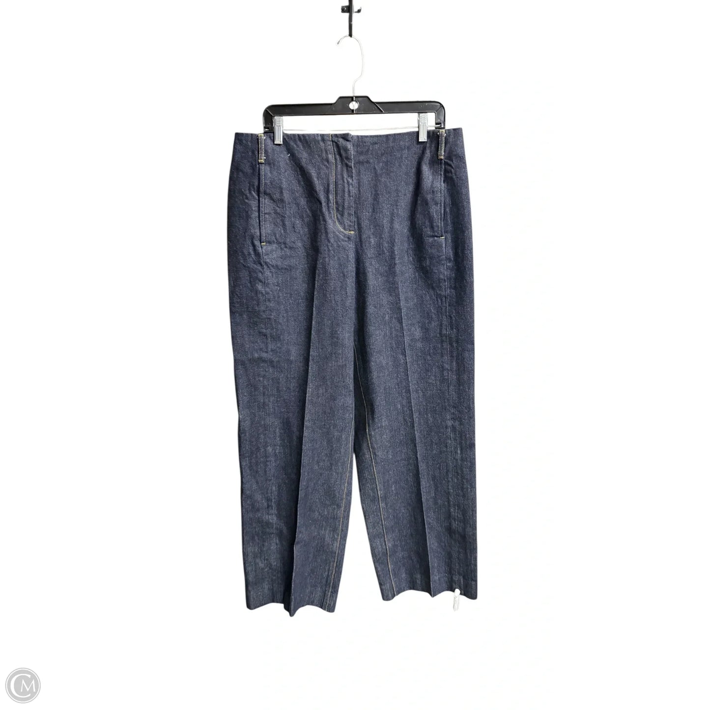 Pants Designer By Tory Burch In Blue Denim, Size: 12
