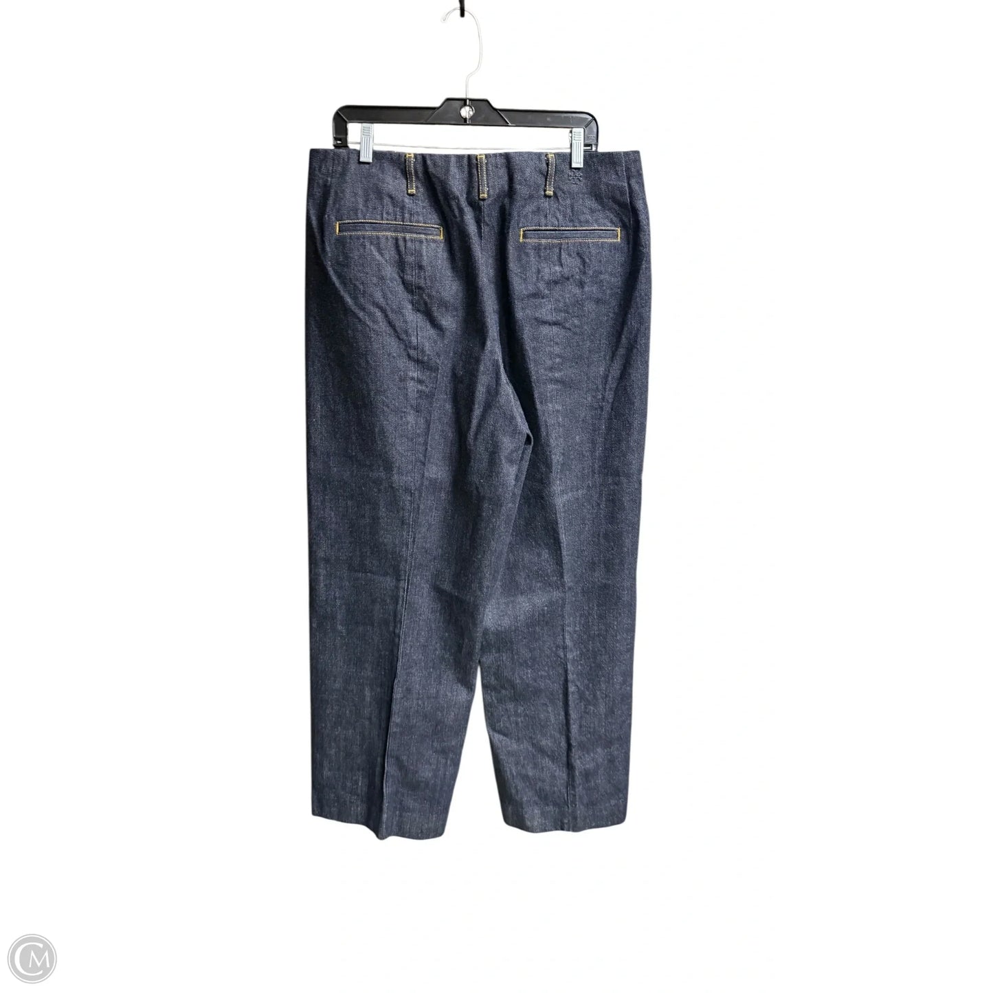 Pants Designer By Tory Burch In Blue Denim, Size: 12