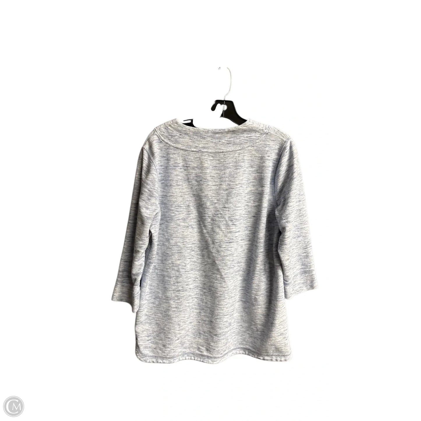 Top 3/4 Sleeve By Talbots In Blue, Size: L