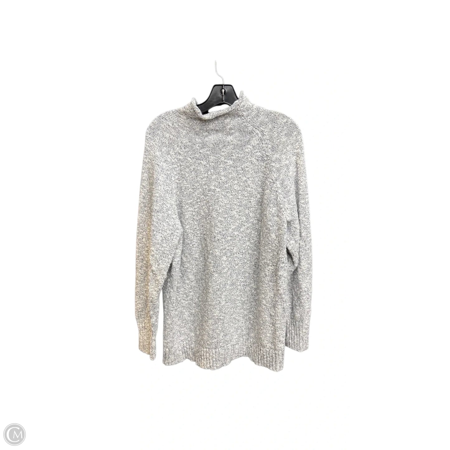 Sweater By L.l. Bean In Grey & White, Size: Xl