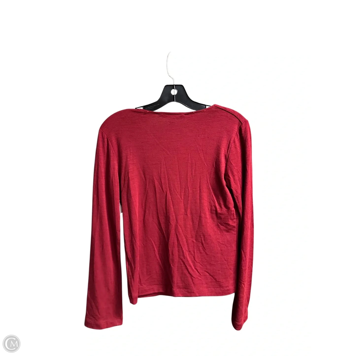 Top Long Sleeve By Banana Republic In Red, Size: S