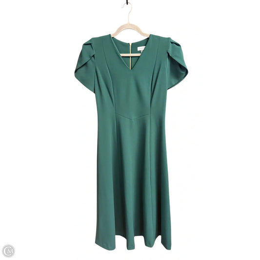 Dress Work By Calvin Klein In Green, Size: 4