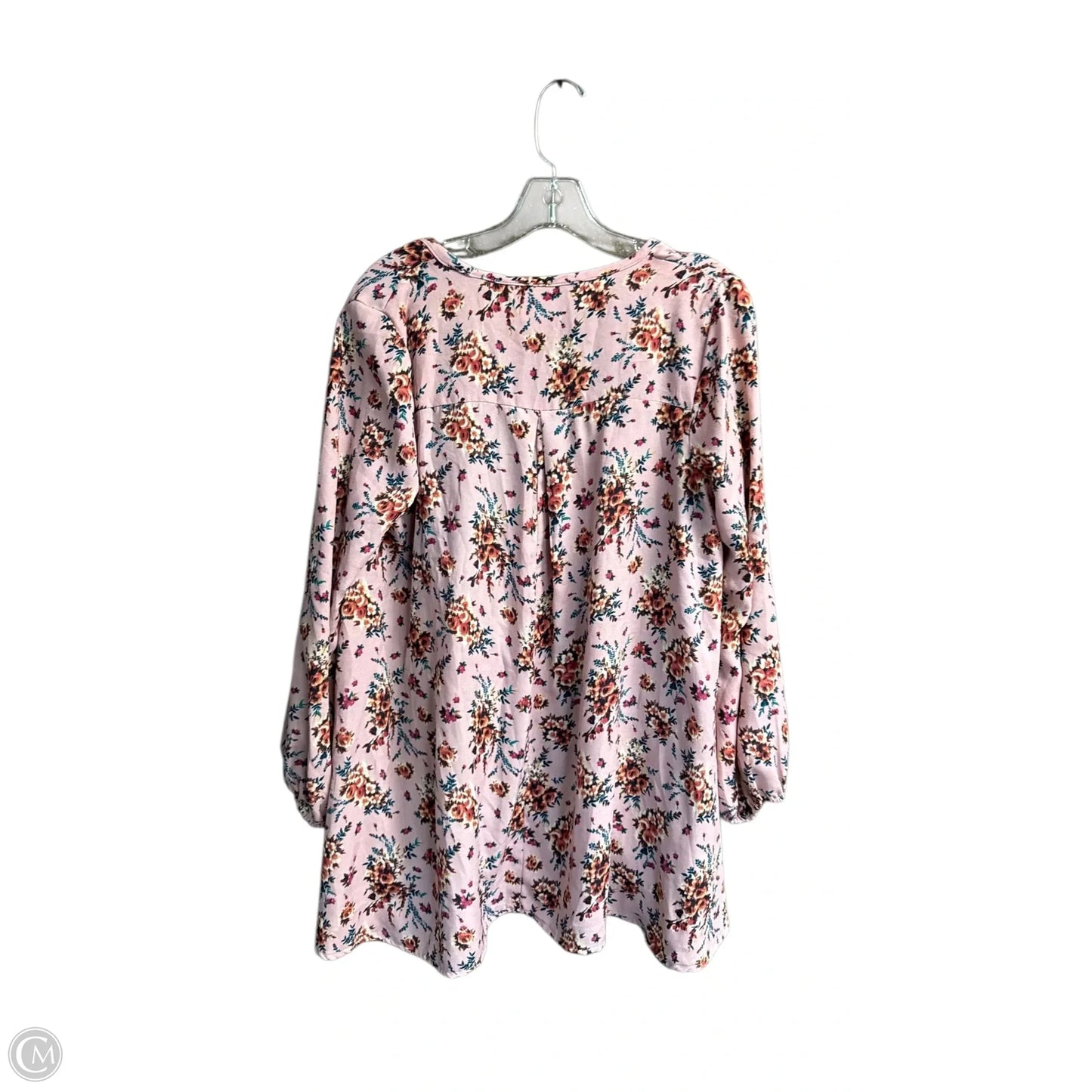 Top 3/4 Sleeve By Ivy Jane In Floral Print, Size: Xs