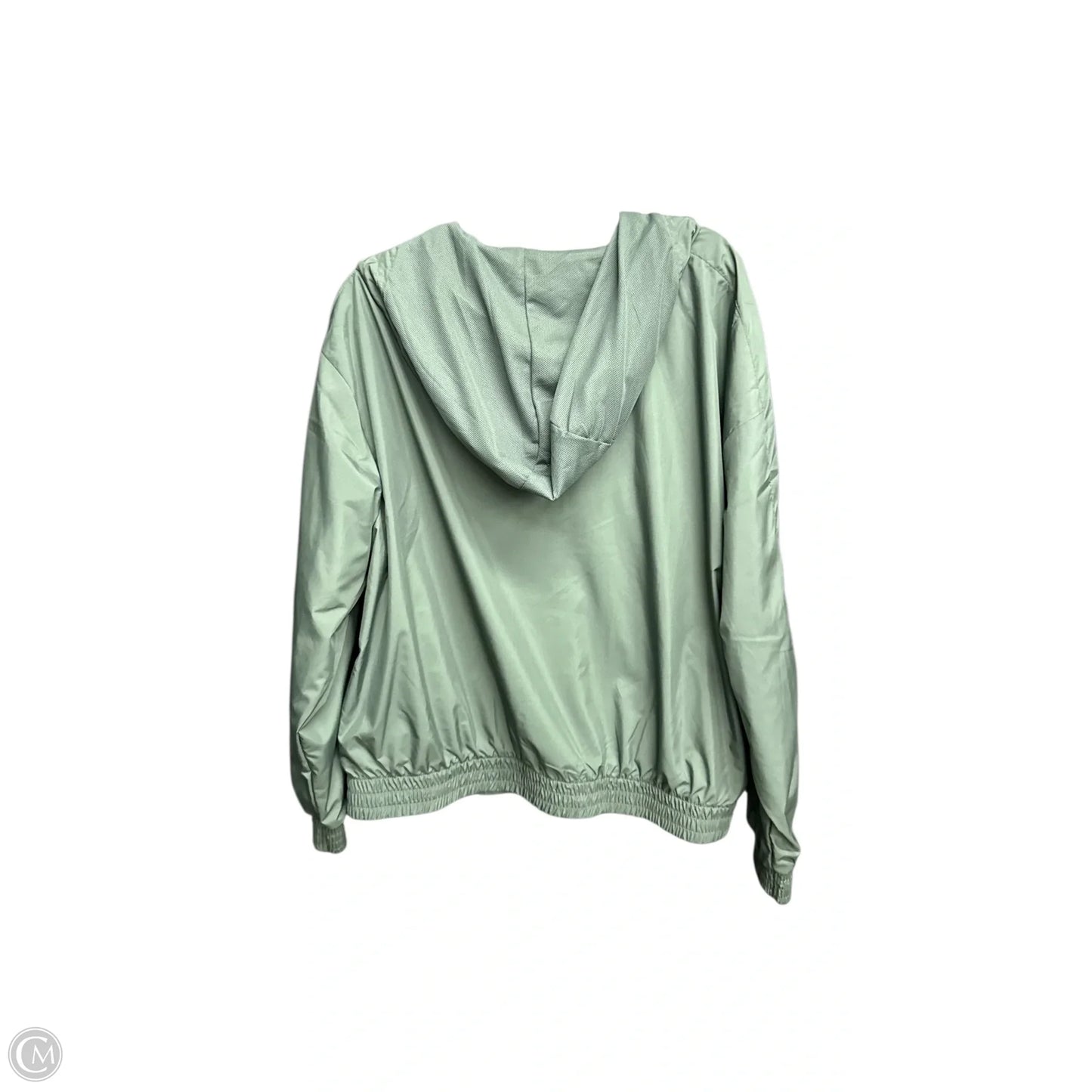 Athletic Jacket By Nike In Green, Size: Xl