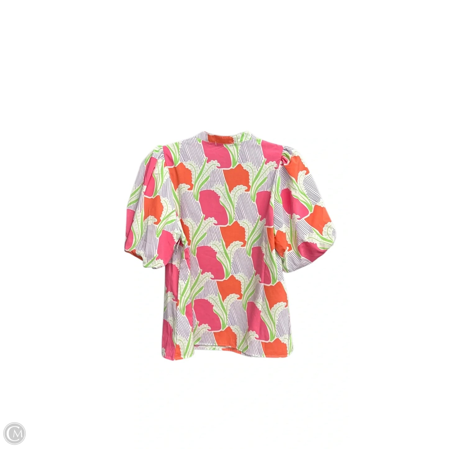 Top Short Sleeve By Mary Square In Multi-colored, Size: Xs