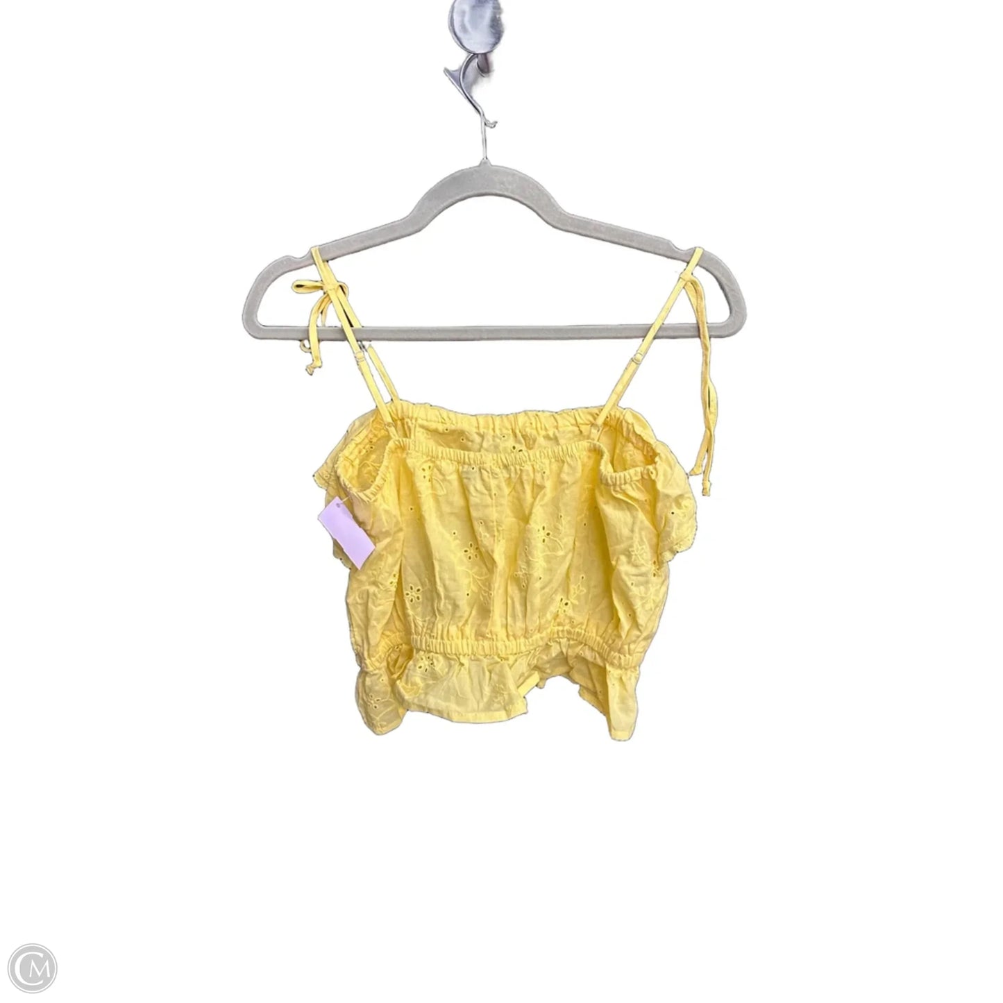 Top Sleeveless By Love Tree In Yellow, Size: S