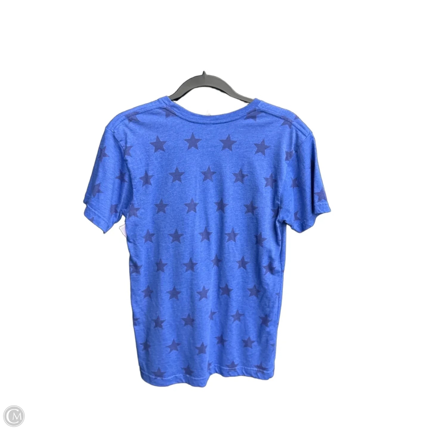 Top Short Sleeve By Bella + Canvas In Blue, Size: S