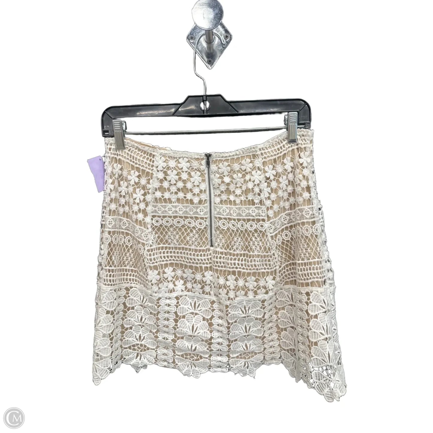 Skirt Mini & Short By Andree By Unit In Cream & Tan, Size: 4