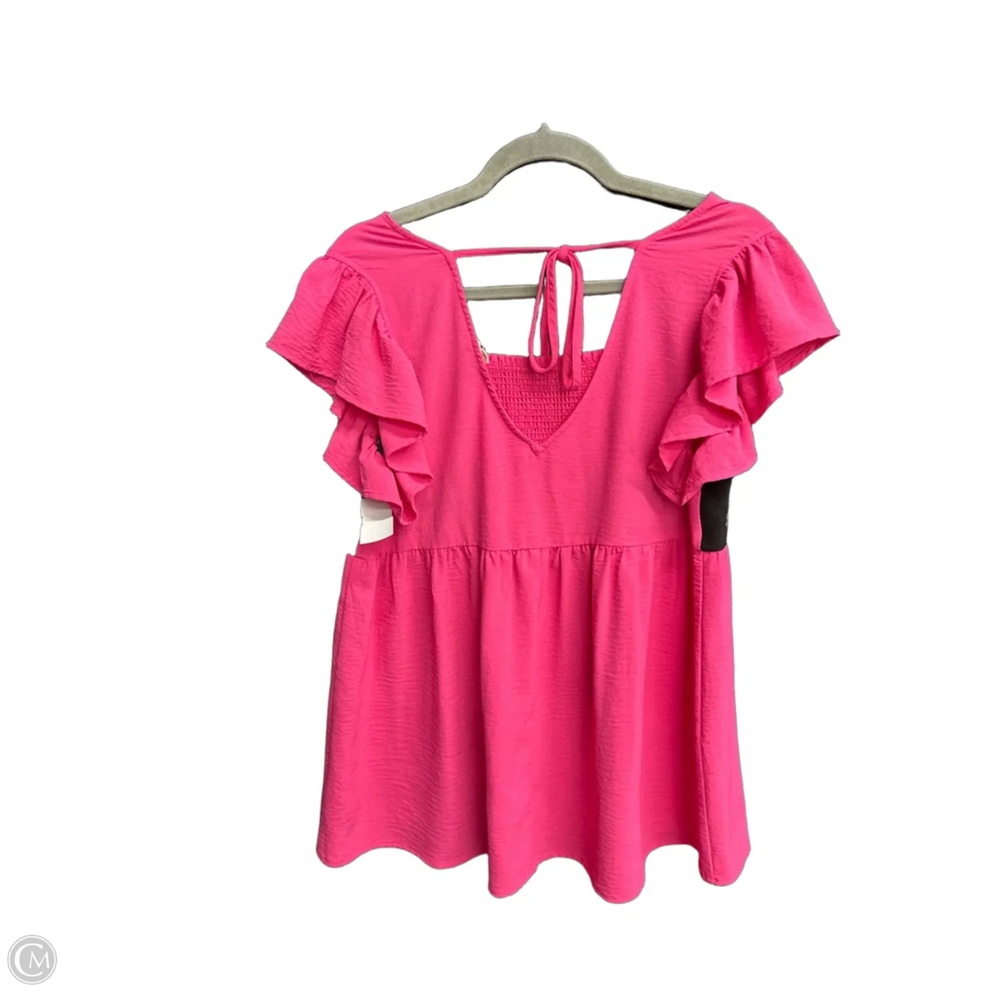 Top Short Sleeve By Oddi In Pink, Size: S