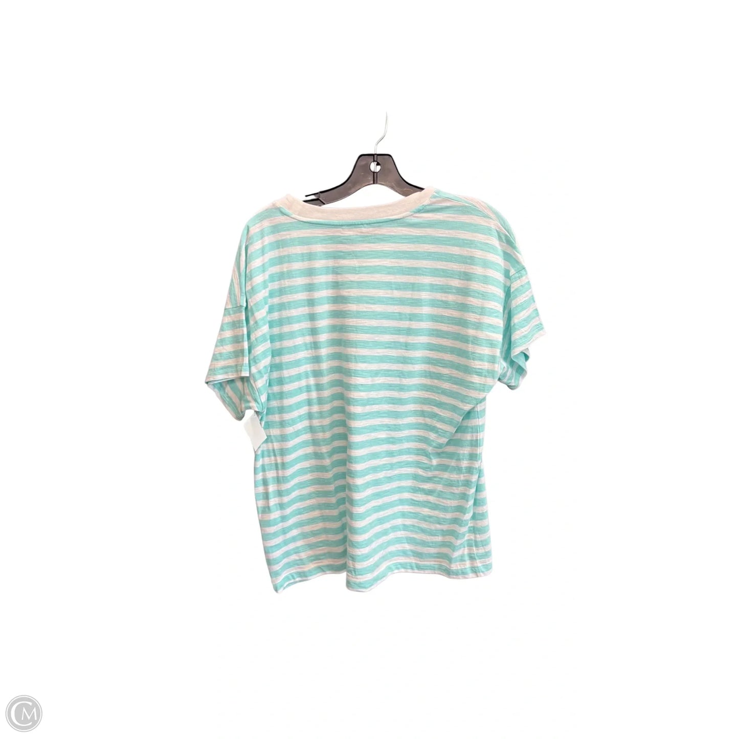 Top Short Sleeve By J. Crew In Striped Pattern, Size: L