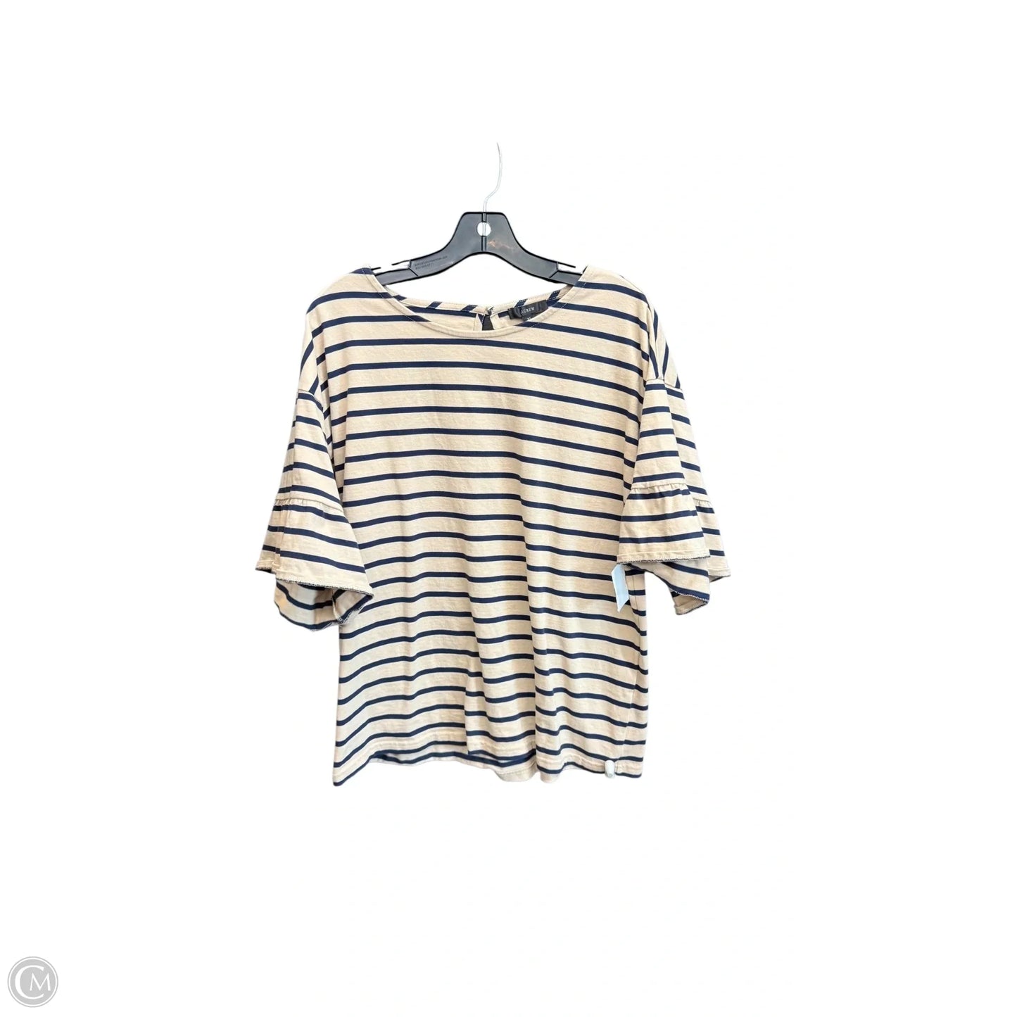 Top Short Sleeve By J. Crew In Striped Pattern, Size: Xl