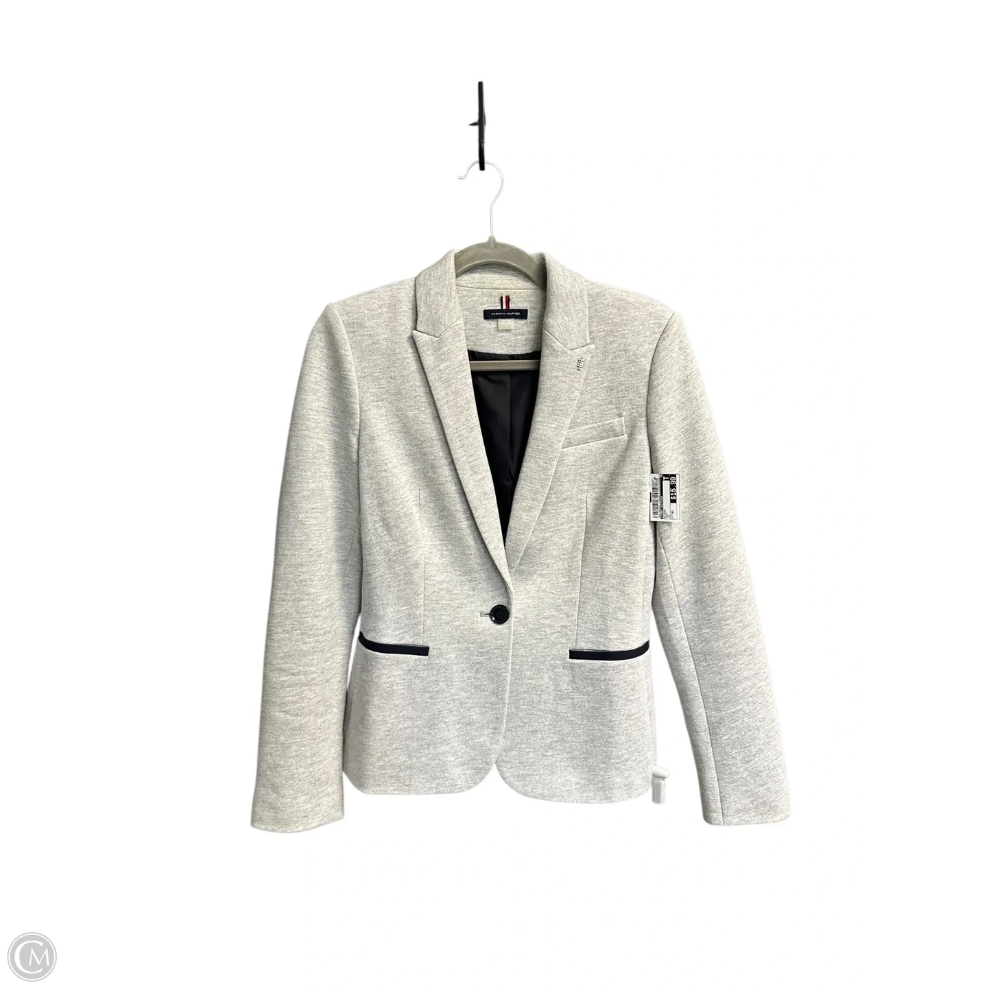 Blazer By Tommy Hilfiger In Grey, Size: Xs