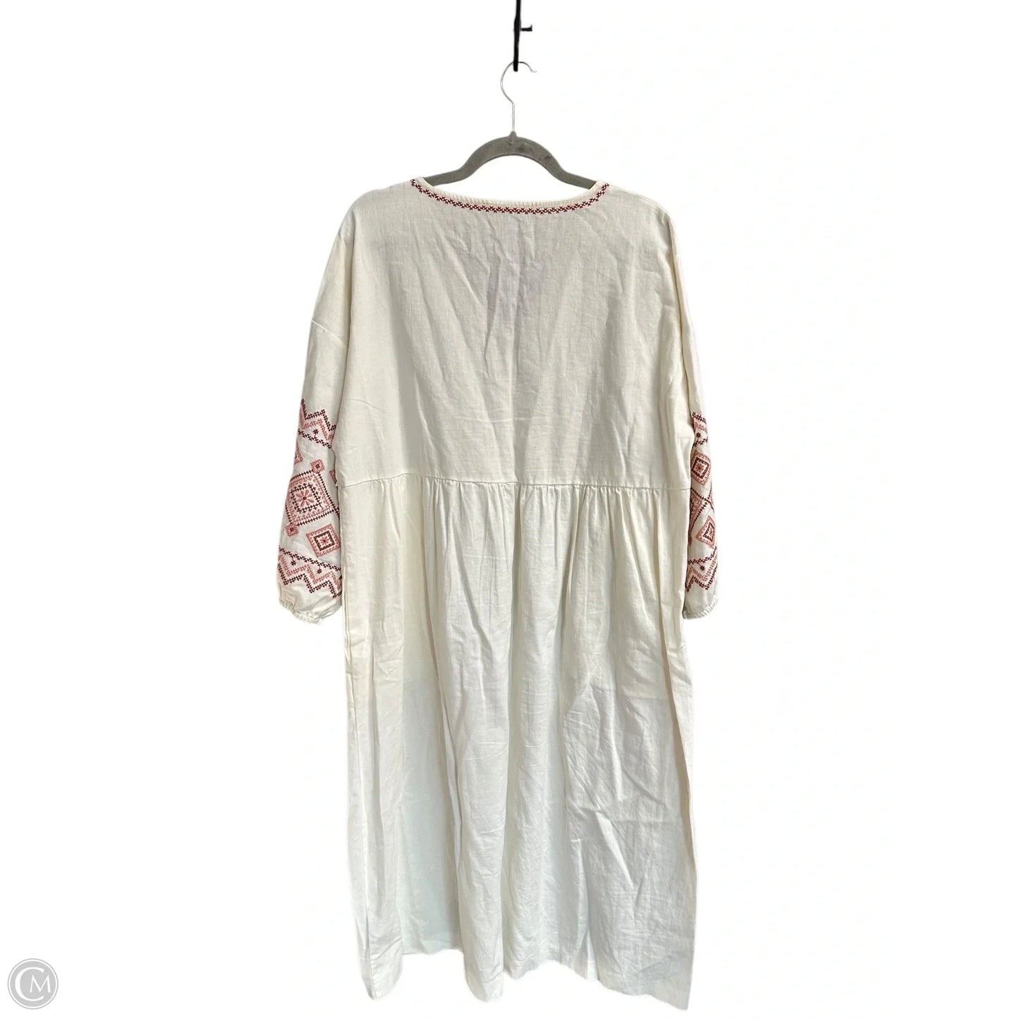 Dress Casual Midi By Madewell In Cream, Size: L