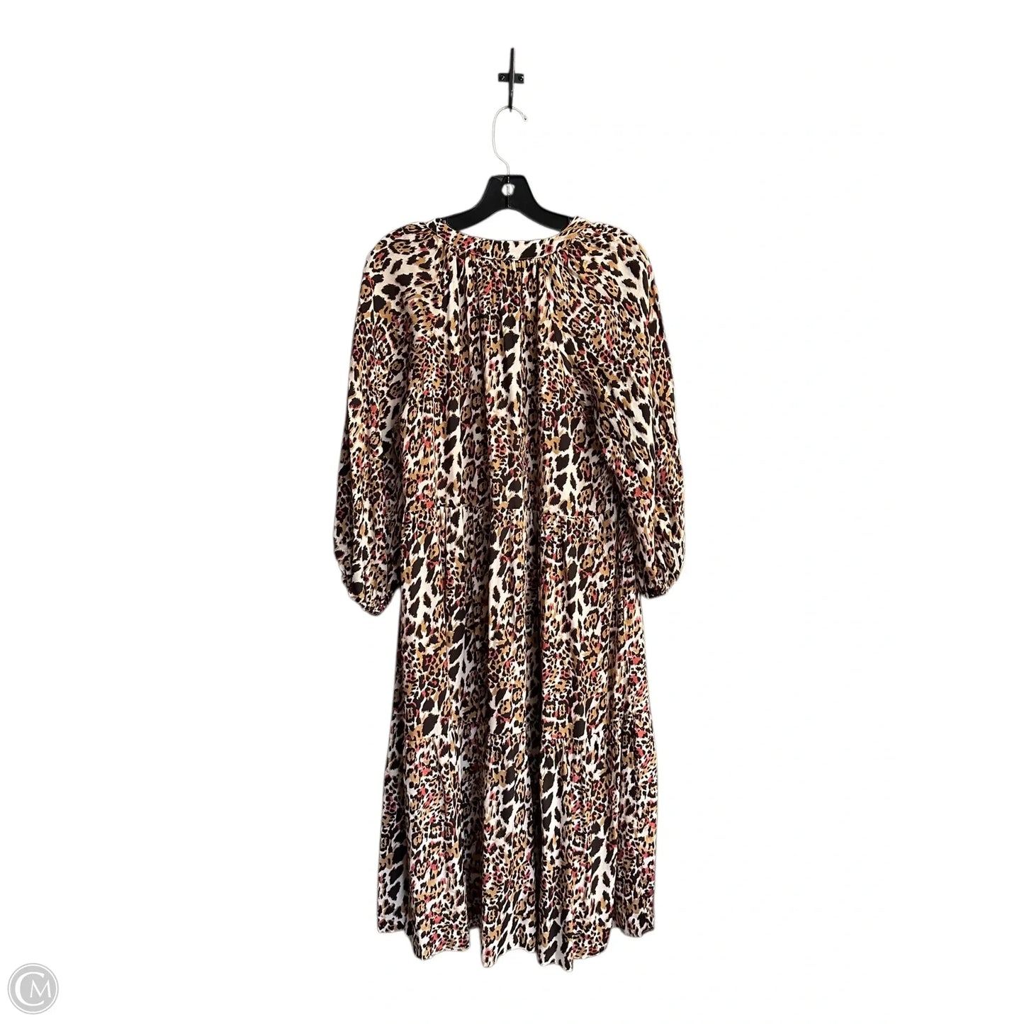 Dress Casual Midi By Gibson And Latimer In Animal Print, Size: M