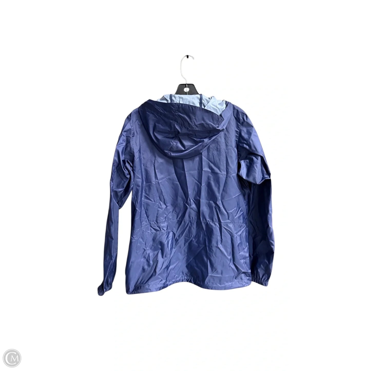 Jacket Windbreaker By Columbia In Blue, Size: M