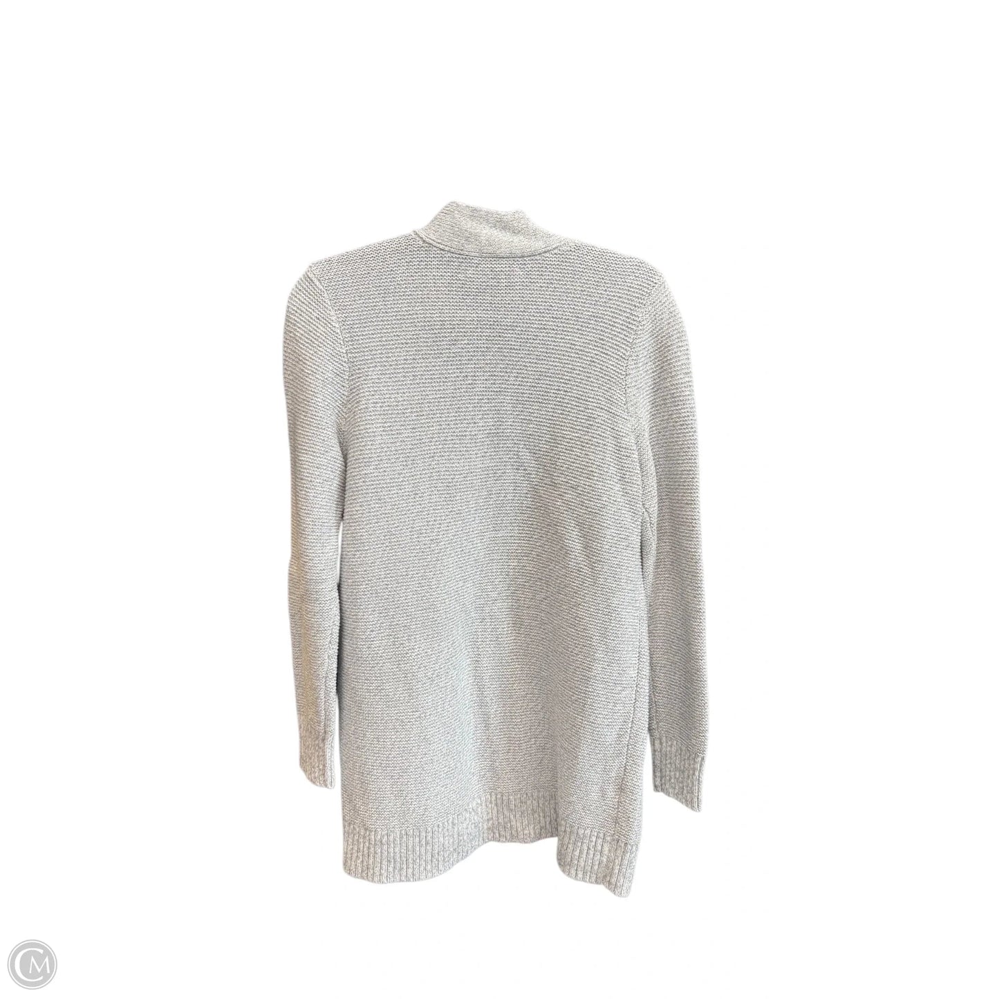 Sweater Cardigan By Loft In Grey, Size: S