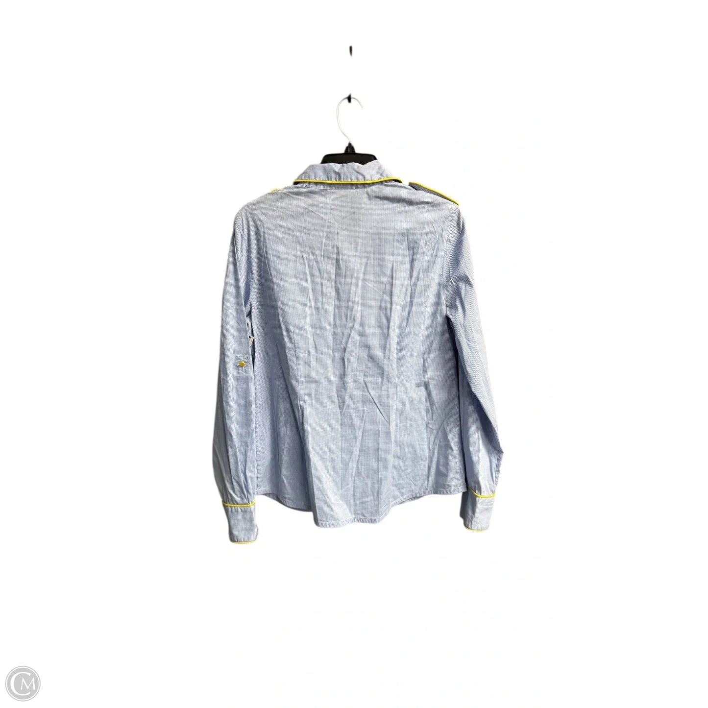 Top Long Sleeve Designer By Tory Burch In Blue, Size: M