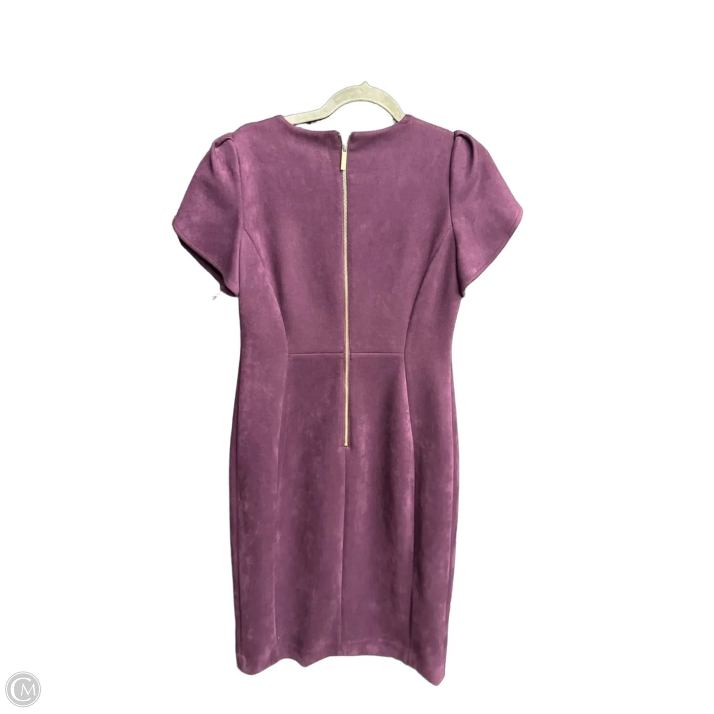 Dress Casual Midi By Calvin Klein In Purple, Size: M