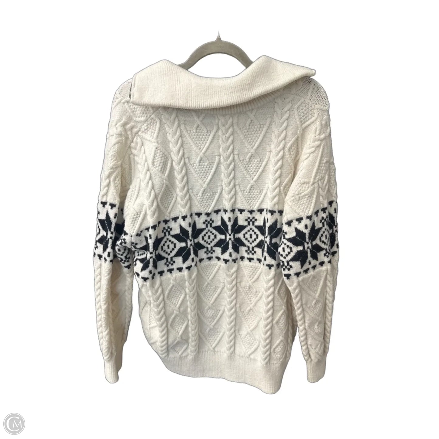 Sweater By Andthewhy In Black & White, Size: M