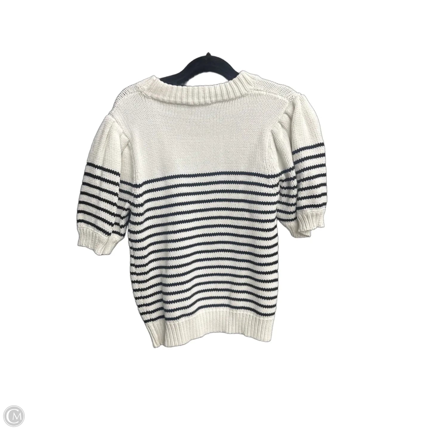 Sweater Short Sleeve By English Factory In Striped Pattern, Size: S