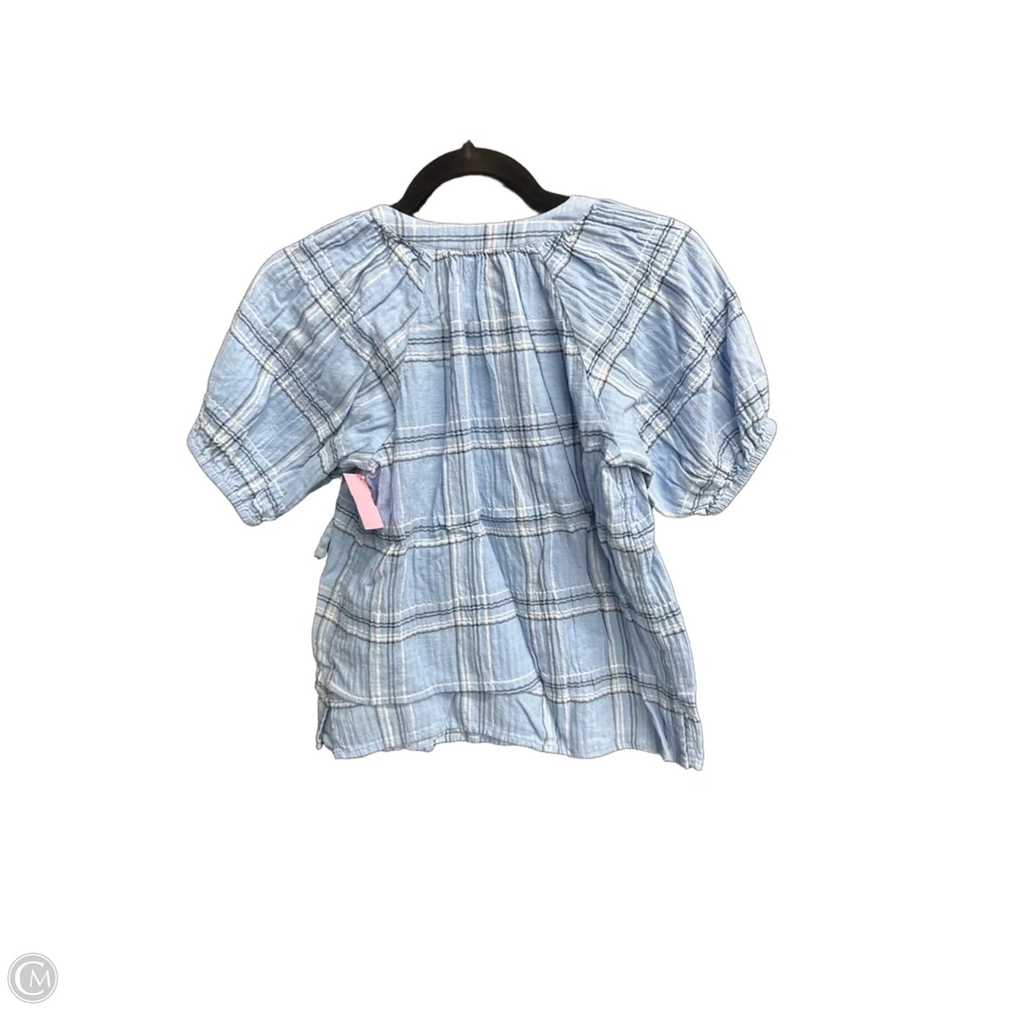 Top Short Sleeve By Loft In Blue, Size: Xxs