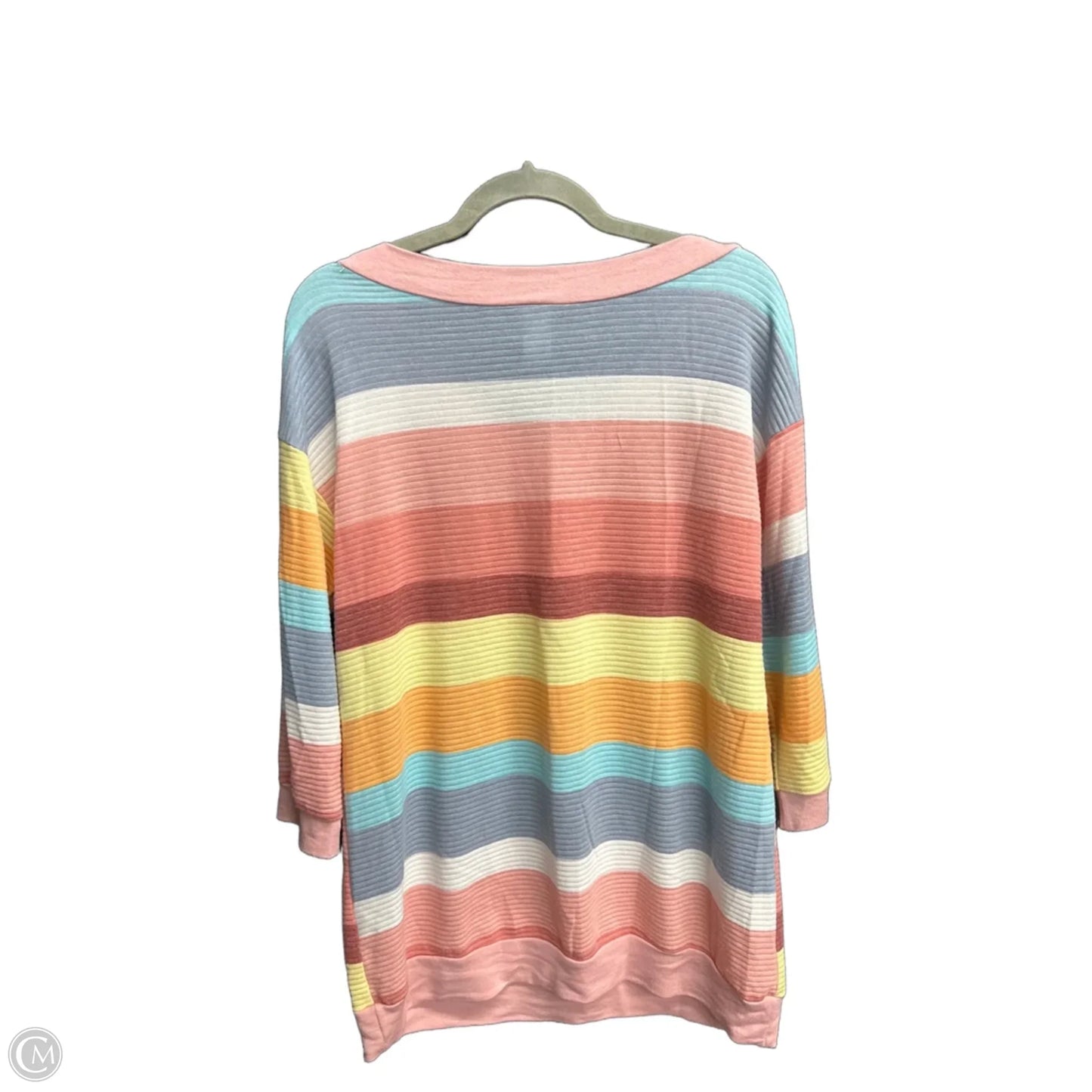 Top Long Sleeve By Clothes Mentor In Striped Pattern, Size: S